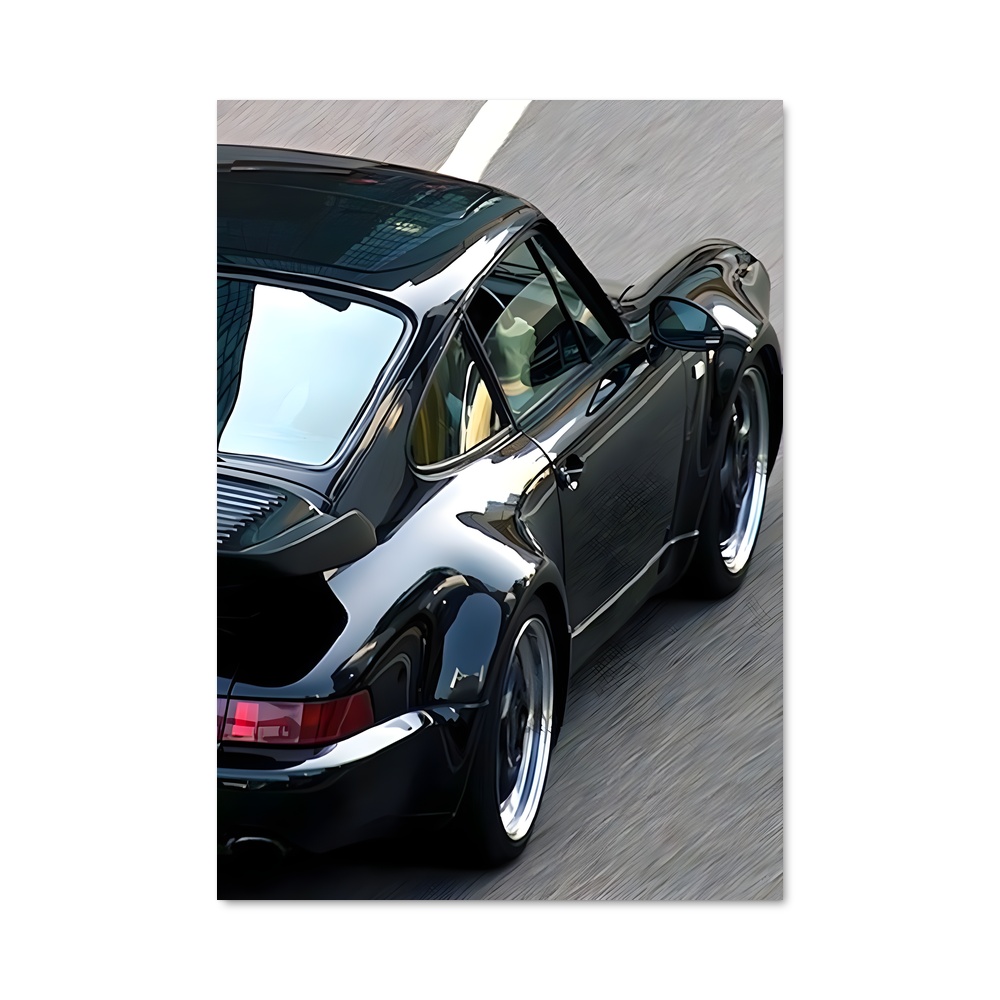 Poster turbo éclatant – affiche Porsche